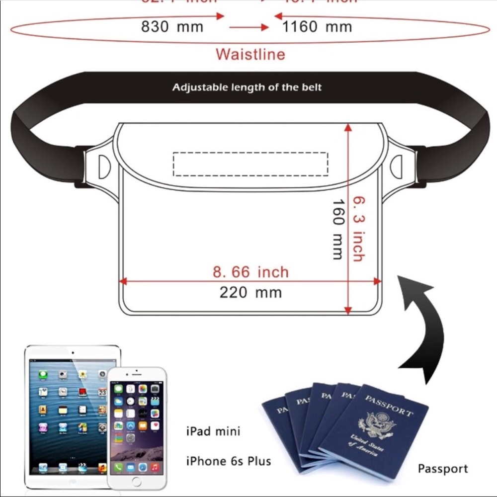 4th of July Waterproof Fanny Pack - Picture 6 of 7